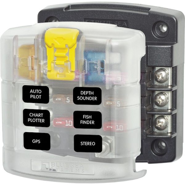 Blue Sea Systems Open Fuse Block, 30 to 100A Amp Range, 32V DC Volt Rating, Screw 5028-BSS - main